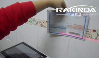 EM3096二维码扫描模块内嵌集成到物流平板，用于扫描快递单上的一维/二维码信息